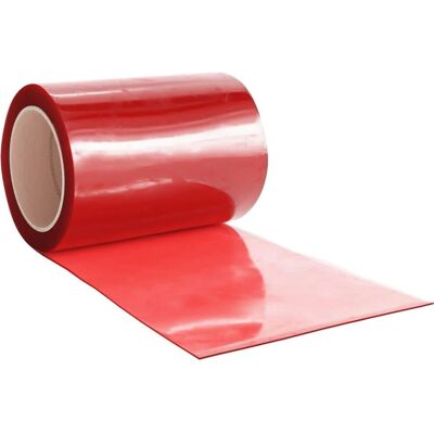 vidaXL Red PVC Strip Curtain Roll - Door Privacy Barrier vidaXL Red PVC Strip Curtain Roll - Door Privacy Barrier
