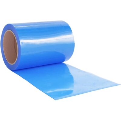 vidaXL Blue PVC Strip Curtain Roll - Privacy Window Covering vidaXL Blue PVC Strip Curtain Roll - Privacy Window Covering