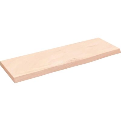 vidaXL Houten Wandplank - 60x20x2 cm - Rustieke Stijl - Bruin - Massief Eikenhout vidaXL Houten Wandplank - 60x20x2 cm - Rustieke Stijl - Bruin - Massief Eikenhout
