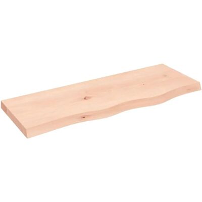 vidaXL Wandregal 80x30x(2-4)cm unbehandelte Eiche - Wandregal vidaXL Wandregal 80x30x(2-4)cm unbehandelte Eiche - Wandregal