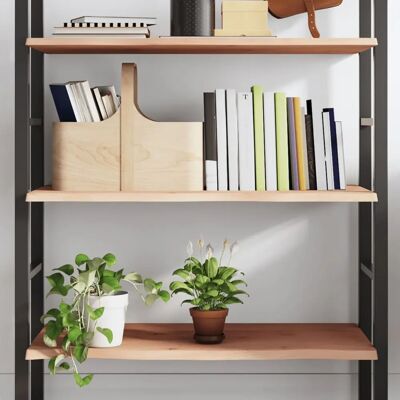vidaXL Marrón 100x60x2 cm Estante de pared de roble macizo - Estante de pared vidaXL Marrón 100x60x2 cm Estante de pared de roble macizo - Estante de pared