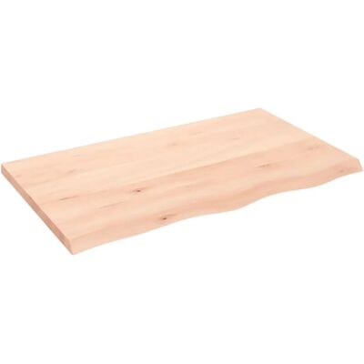 Estante de pared de madera de roble vidaXL - 100x60x4cm Estante de pared de madera de roble vidaXL - 100x60x4cm