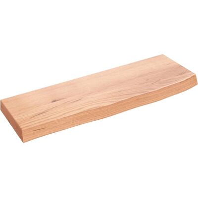 vidaXL Wall Shelf Light Brown 60x20x4 cm Solid Wood Oak - Wall Shelf vidaXL Wall Shelf Light Brown 60x20x4 cm Solid Wood Oak - Wall Shelf