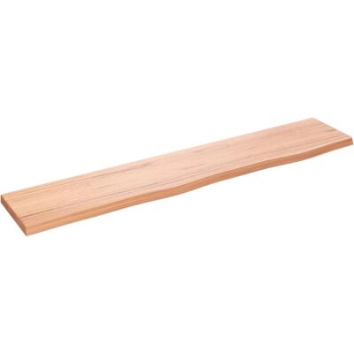 vidaXL Light Brown Oak Wall Shelf - Wall Shelf 100x20x2 cm vidaXL Light Brown Oak Wall Shelf - Wall Shelf 100x20x2 cm