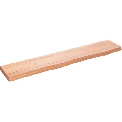 vidaXL 100x20x4 cm Hellbraune Massivholzwandregal - Wandregal vidaXL 100x20x4 cm Hellbraune Massivholzwandregal - Wandregal
