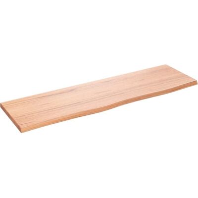 vidaXL Wijnhouten Wandplank Lichtbruin - Wandplank, Rustiek Stijl, 100x30x2 cm vidaXL Wijnhouten Wandplank Lichtbruin - Wandplank, Rustiek Stijl, 100x30x2 cm