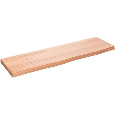 VidaXL Light Brown Wooden Wall Shelf - Rustic Display Shelf VidaXL Light Brown Wooden Wall Shelf - Rustic Display Shelf