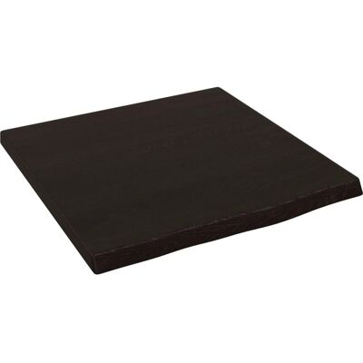 vidaXL Wandregal Dunkelbraun 40x40x2 cm Massivholz Eiche - Wandregal vidaXL Wandregal Dunkelbraun 40x40x2 cm Massivholz Eiche - Wandregal