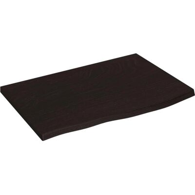 Estante de pared en madera gris oscuro 60x40x2 cm vidaXL Almacenamiento rústico Estante de pared en madera gris oscuro 60x40x2 cm vidaXL Almacenamiento rústico