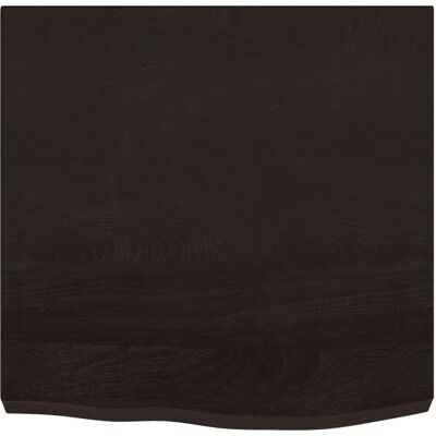 Estante de pared vidaXL Gris oscuro 60x60x6 cm Madera de roble maciza Estante de pared vidaXL Gris oscuro 60x60x6 cm Madera de roble maciza