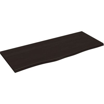 Étagère murale en chêne foncé vidaXL - 120x50cm - Publicité Étagère murale en chêne foncé vidaXL - 120x50cm - Publicité