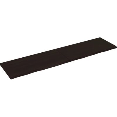 vidaXL 363848 Tummanruskea tammi seinäteline 200x50x4cm - Teline vidaXL 363848 Tummanruskea tammi seinäteline 200x50x4cm - Teline