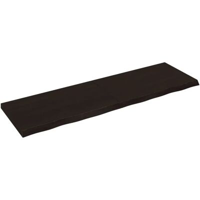 Estante de pared de roble oscuro 200x60x6cm vidaXL - Estante Estante de pared de roble oscuro 200x60x6cm vidaXL - Estante