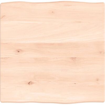 vidaXL Massiv egplade - Bord - Brun - 40x40cm vidaXL Massiv egplade - Bord - Brun - 40x40cm