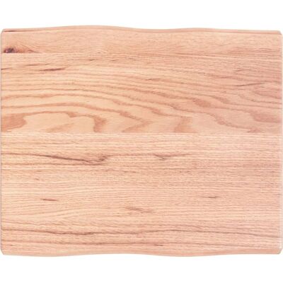 vidaXL Light Brown Solid Oak Wood Tabletop - 60x50 cm - Table Type vidaXL Light Brown Solid Oak Wood Tabletop - 60x50 cm - Table Type