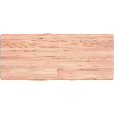 vidaXL Wooden Table Top 120x50x6cm - Natural Oak & Live Edge vidaXL Wooden Table Top 120x50x6cm - Natural Oak & Live Edge