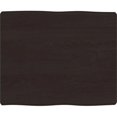 vidaXL Mørkegrå 60x50x6cm Massivt Eg Bordplade vidaXL Mørkegrå 60x50x6cm Massivt Eg Bordplade