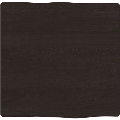 vidaXL Mesa 80x40cm Roble Macizo Borde Natural - Encimera vidaXL Mesa 80x40cm Roble Macizo Borde Natural - Encimera