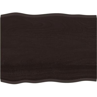 vidaXL Tabletop Solid Oak 80x60x2cm - Natural Edge - Tabletop vidaXL Tabletop Solid Oak 80x60x2cm - Natural Edge - Tabletop