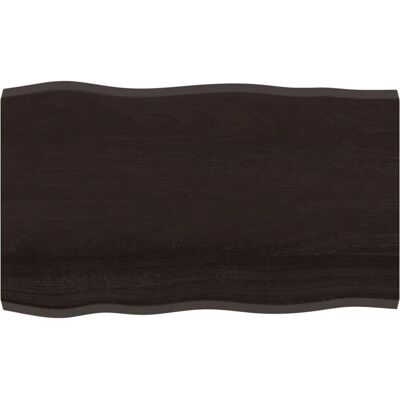 vidaXL Dark Grey 100x60x4 cm Wooden Table Top for Table - Solid Oak Finish vidaXL Dark Grey 100x60x4 cm Wooden Table Top for Table - Solid Oak Finish