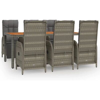 VidaXL 3185048 Gartengarnitur - Garten, Grau VidaXL 3185048 Gartengarnitur - Garten, Grau