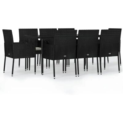 Conjunto de comedor de jardín Maisonchic 9 pzas con cojines Conjunto de comedor de jardín Maisonchic 9 pzas con cojines