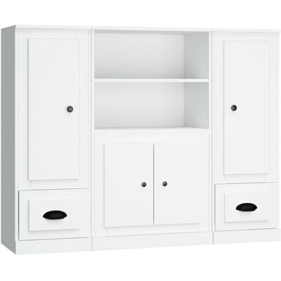 vidaXL 3185311 Weiße Highboards Aufbewahrungsschrank - Wohnzimmer Sideboard vidaXL 3185311 Weiße Highboards Aufbewahrungsschrank - Wohnzimmer Sideboard