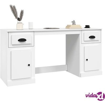 Maisonchic Modell - Weißes Sperrholz-Schreibtisch mit Schrank - Schreibtisch mit Schrank Maisonchic Modell - Weißes Sperrholz-Schreibtisch mit Schrank - Schreibtisch mit Schrank