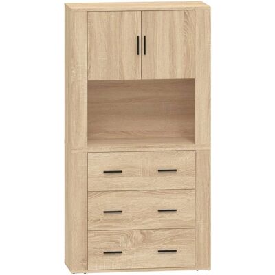 vidaXL Buffet Sonoma Chêne - Meuble en Bois d'Ingénierie - Publicité vidaXL Buffet Sonoma Chêne - Meuble en Bois d'Ingénierie - Publicité