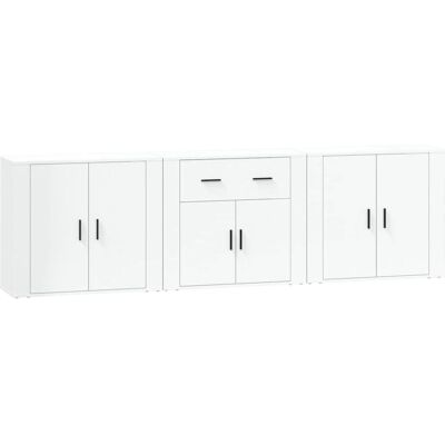 vidaXL Weiße 3 Sideboards - Sideboard/Buffet vidaXL Weiße 3 Sideboards - Sideboard/Buffet
