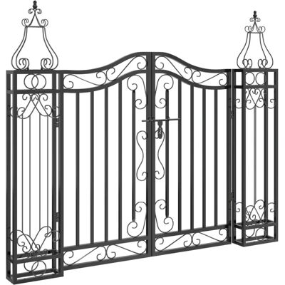 vidaXL Gartentor - Elegantes Schmiedeeisen 121x8x100cm vidaXL Gartentor - Elegantes Schmiedeeisen 121x8x100cm