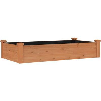vidaXL Garten Hochbeet mit Einlage - 120x60x25 cm - Massiv Kiefer vidaXL Garten Hochbeet mit Einlage - 120x60x25 cm - Massiv Kiefer
