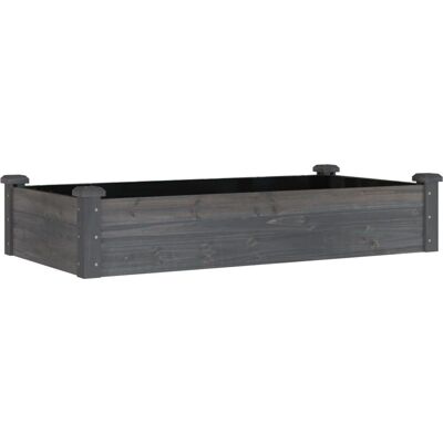 vidaXL Garten Hochbeet Grau 120x60x25 cm - Hochbeet vidaXL Garten Hochbeet Grau 120x60x25 cm - Hochbeet
