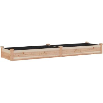 vidaXL Hellbraune Gartenhochbeet mit Vlies - Gartenhochbeet vidaXL Hellbraune Gartenhochbeet mit Vlies - Gartenhochbeet