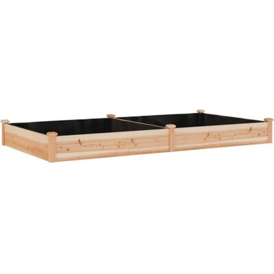 vidaXL Verhoogde tuinbak met liner - 240x120x25 cm vidaXL Verhoogde tuinbak met liner - 240x120x25 cm