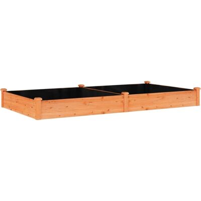 vidaXL Hochbeet - Große braune Holzkonstruktion 240x120x25cm vidaXL Hochbeet - Große braune Holzkonstruktion 240x120x25cm