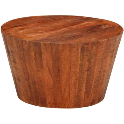 vidaXL Runder Couchtisch Massives Mango Holz - Beistelltisch vidaXL Runder Couchtisch Massives Mango Holz - Beistelltisch
