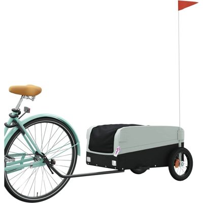 vidaXL Fahrradanhänger - 30 kg - Eisen - 122x52,5x42,5 cm vidaXL Fahrradanhänger - 30 kg - Eisen - 122x52,5x42,5 cm