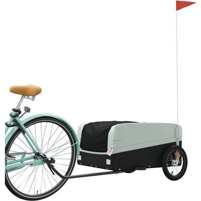 vidaXL Fahrradanhänger - 45 kg - Eisen - 126x63x50cm vidaXL Fahrradanhänger - 45 kg - Eisen - 126x63x50cm