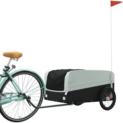 vidaXL Fahrrad-Transportanhänger - Schwerlast Eisen, Grau, 45 kg vidaXL Fahrrad-Transportanhänger - Schwerlast Eisen, Grau, 45 kg