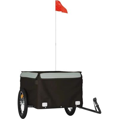 vidaXL Cyklotrailer - Odolné železo, 124x62.5x52cm vidaXL Cyklotrailer - Odolné železo, 124x62.5x52cm