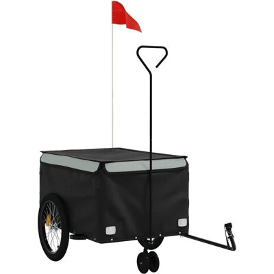 vidaXL Fahrradanhänger - Schwerlast Eisen Grau 137x68x59cm vidaXL Fahrradanhänger - Schwerlast Eisen Grau 137x68x59cm