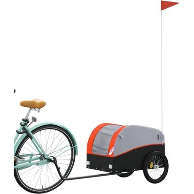 vidaXL Fahrradanhänger - 30 kg, Eisen, 123x52x53cm vidaXL Fahrradanhänger - 30 kg, Eisen, 123x52x53cm