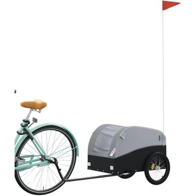 Remorque vélo vidaXL - Fer robuste, 30 kg - Publicité Remorque vélo vidaXL - Fer robuste, 30 kg - Publicité