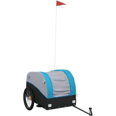 vidaXL Fahrradanhänger - Robust Eisen, Blau, 126x63x63 cm vidaXL Fahrradanhänger - Robust Eisen, Blau, 126x63x63 cm