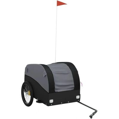 vidaXL Fietstrailer 45kg IJzer - Fietskar, Lading, Zwaar vidaXL Fietstrailer 45kg IJzer - Fietskar, Lading, Zwaar