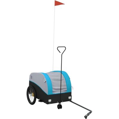 vidaXL Fietstrailer 30kg Blauw - Fiets Cargo Trailer vidaXL Fietstrailer 30kg Blauw - Fiets Cargo Trailer