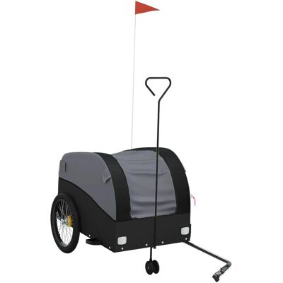 vidaXL Fietstrailer ijzer zwart 45 kg - Fietstrailer vidaXL Fietstrailer ijzer zwart 45 kg - Fietstrailer