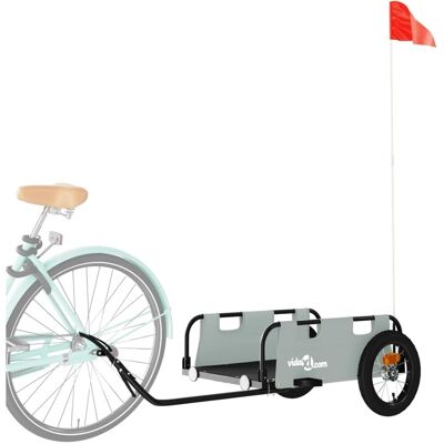 vidaXL 122x53x33cm Graues Eisen Fahrradanhänger - Fahrrad-Lastwagen vidaXL 122x53x33cm Graues Eisen Fahrradanhänger - Fahrrad-Lastwagen