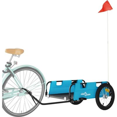 vidaXL Blauer Fahrradanhänger - Lastenanhänger 126x63x36cm vidaXL Blauer Fahrradanhänger - Lastenanhänger 126x63x36cm